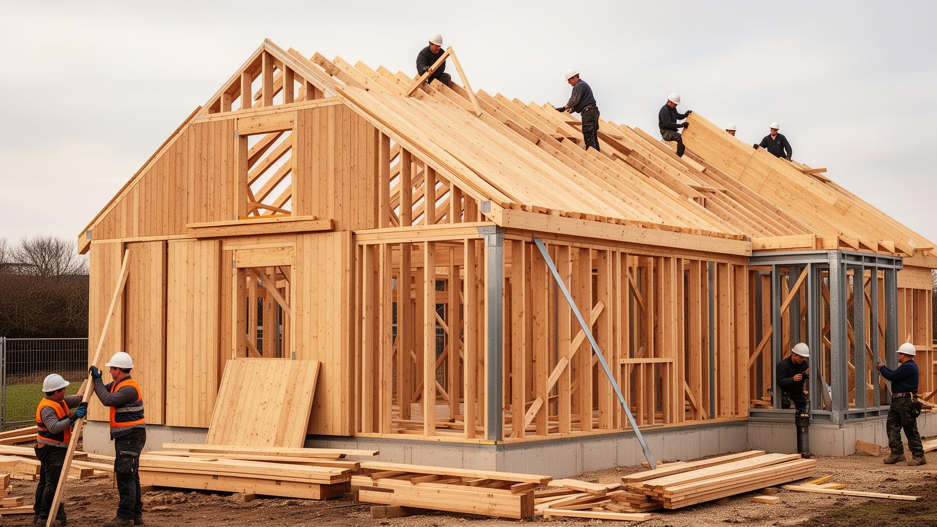Profesionální dřevostavba s konstrukčními deskami